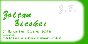 zoltan bicskei business card